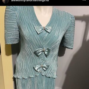 Mint Green Top with Matching Skirt